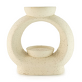 Arzător Ceramic pentru Uleiuri și Ceară, Model Piatră Ovală