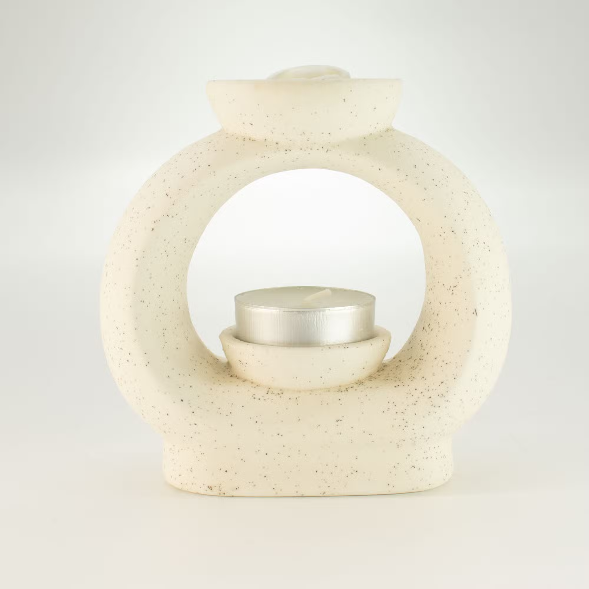 Arzător Ceramic pentru Uleiuri și Ceară, Model Piatră Ovală