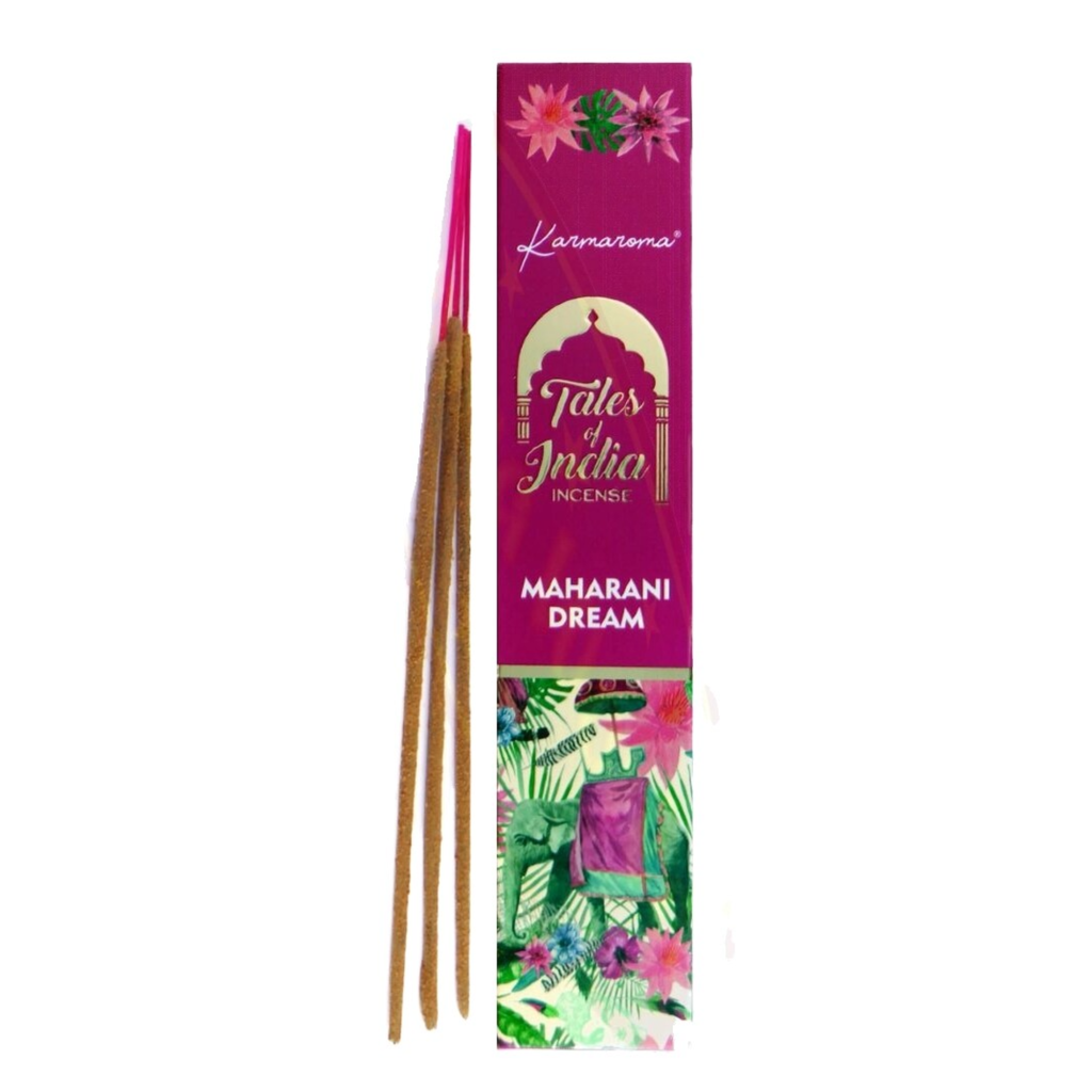 Bețișoare Parfumate Indiene Tales of India Maharani Dream, Rulate Manual, Note Florale și Lemn de Santal