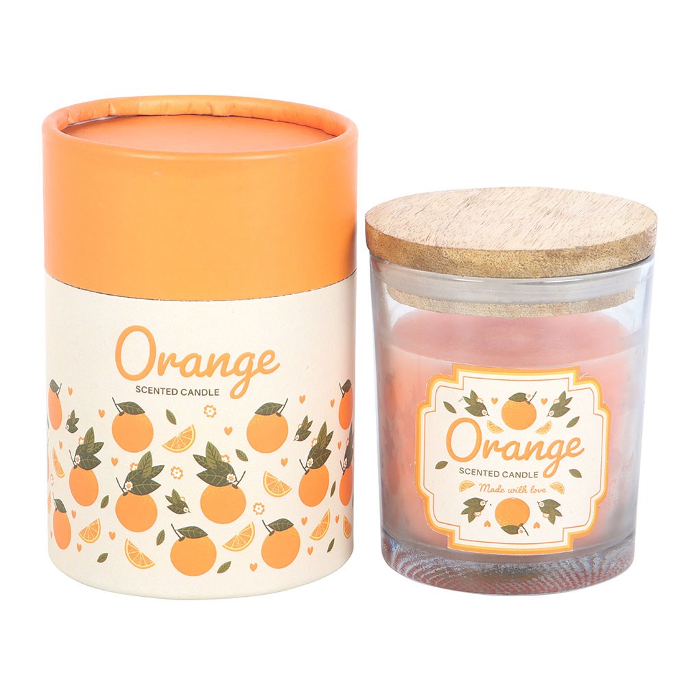 Lumânare Parfumată cu Aromă de Portocală