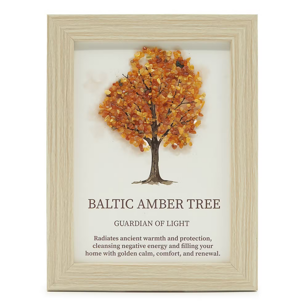 Tablou Decorativ 3D Arborele Vieții cu Chihlimbar Baltic
