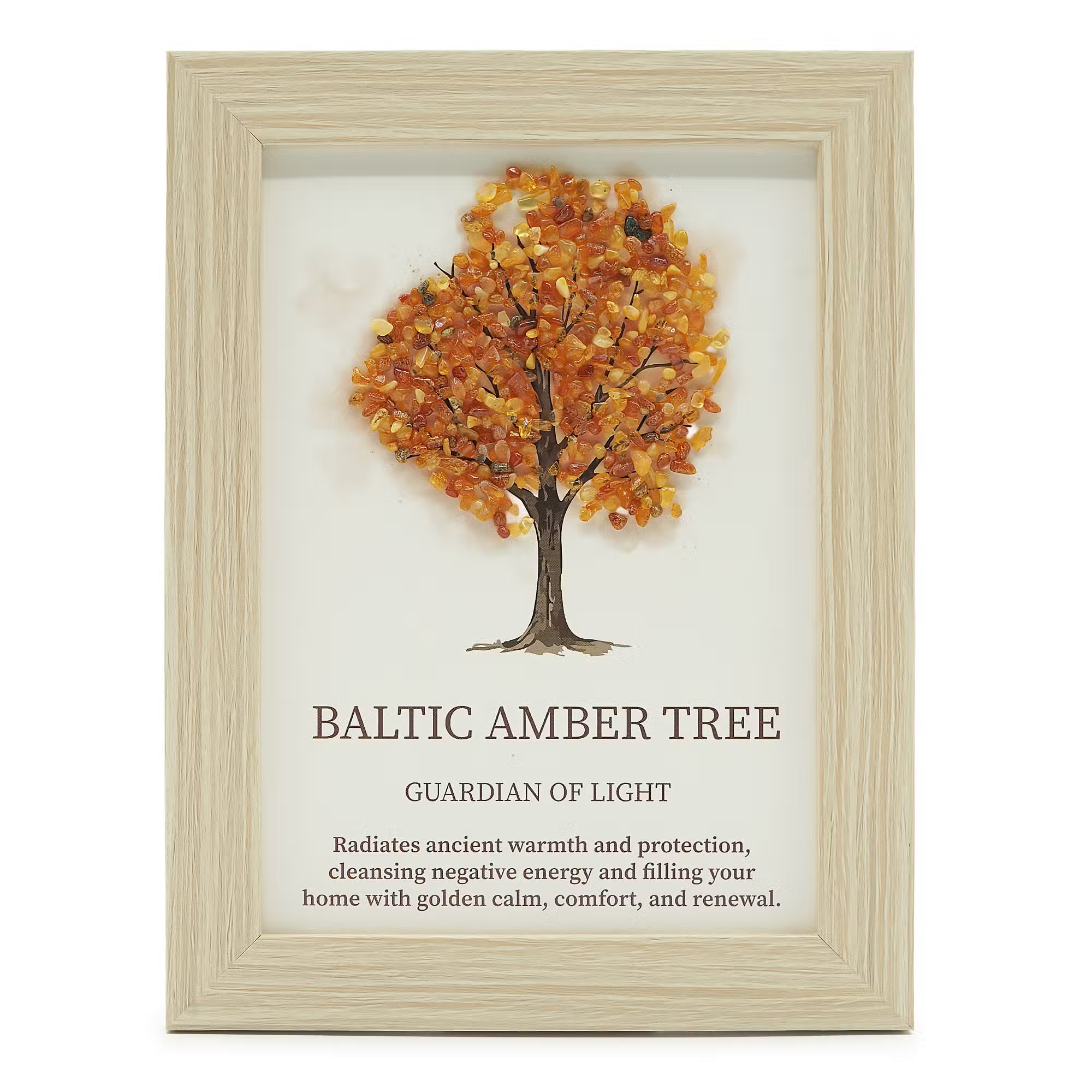 Tablou Decorativ 3D Arborele Vieții cu Chihlimbar Baltic
