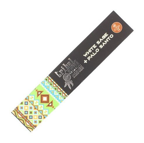 Bețișoare Parfumate Tribal - Salvie Albă + Palo Santo