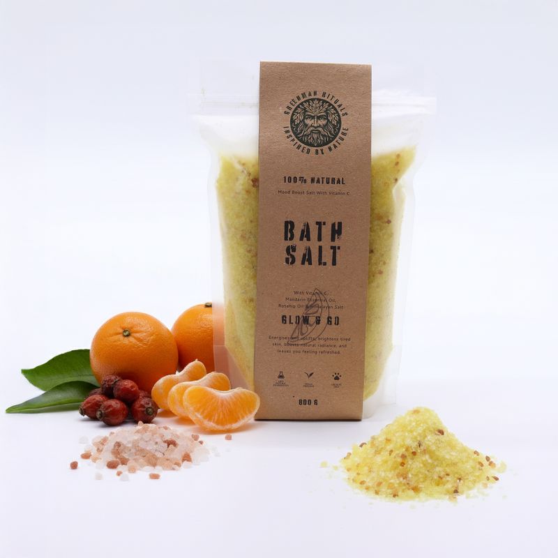 Sare de Baie Epsom cu Vitamina C și Mandarină Greenman Rituals – Glow & Go