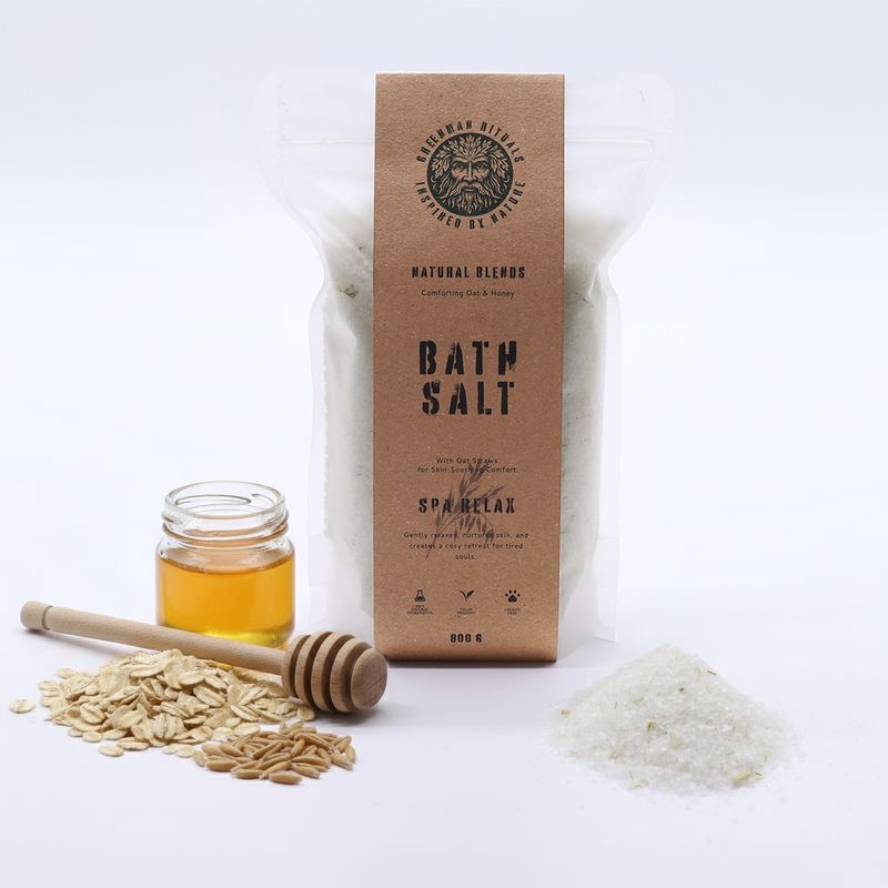 Sare de Baie Epsom cu Ovăz și Miere Greenman Rituals – Spa Relax Blend