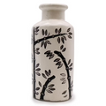 Vază din Ceramică - Motiv Bambus, Pătrat, Natural
