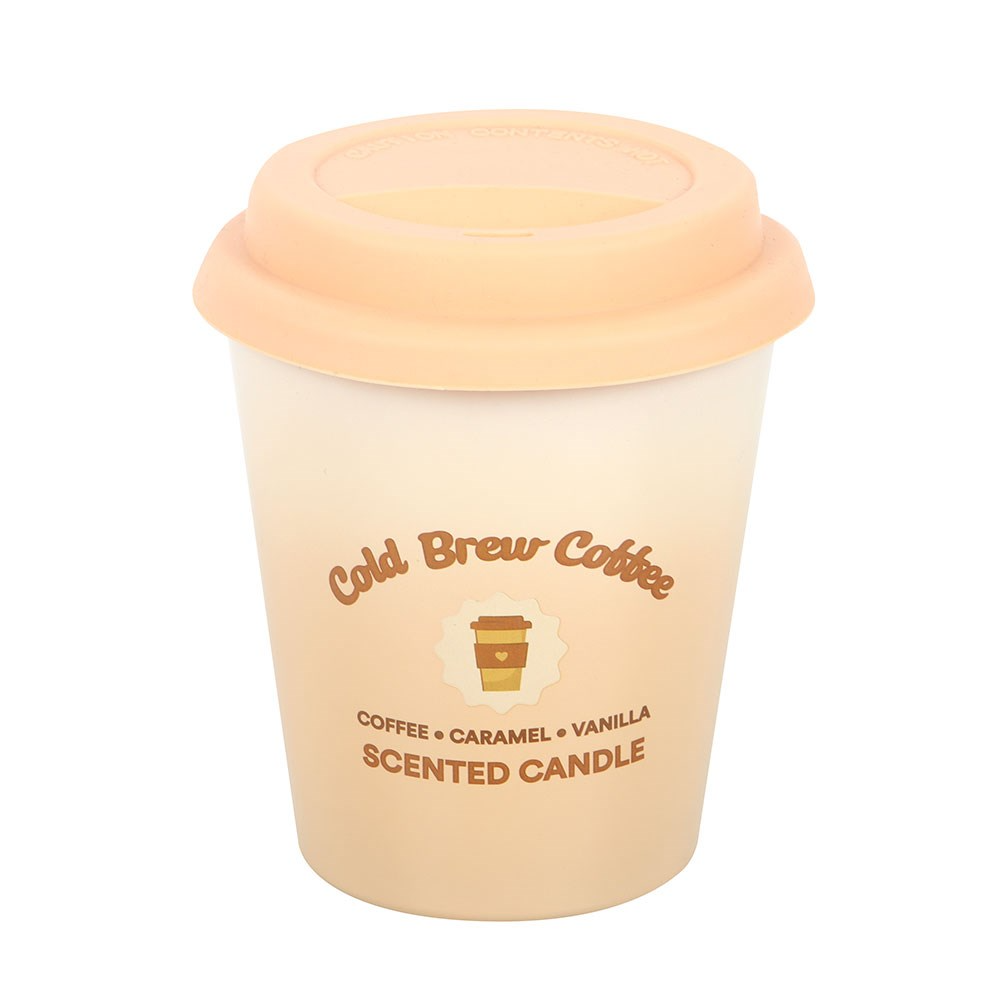 Lumânare Parfumată Premium cu Aromă de Cafea Cold Brew, Timp Ardere 42h