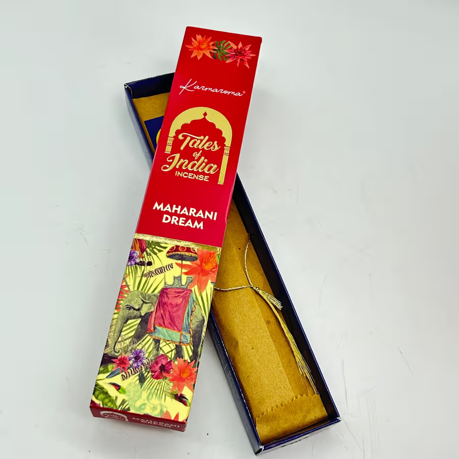 Bețișoare Parfumate Indiene Tales of India Maharani Dream, Rulate Manual, Note Florale și Lemn de Santal