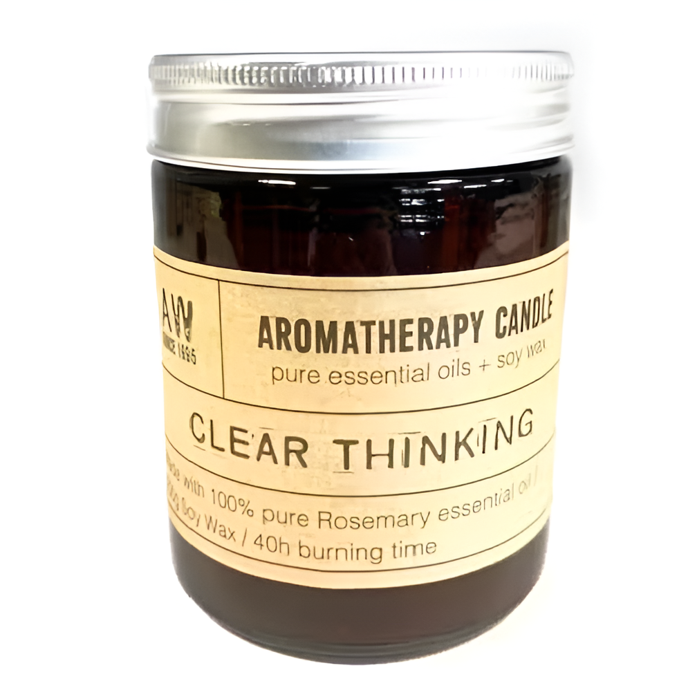 Lumânare de Aromaterapie din Ceară cu Ulei Esențial de Rozmarin, 200g