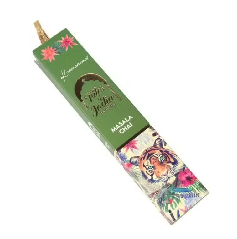 Bețișoare Parfumate Indiene Tales of India Masala Chai, Rulate Manual, Note Condimentate și Lemn de Santal