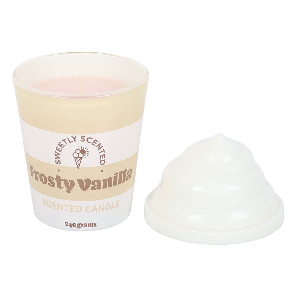 Lumânare Parfumată Aromă Înghețată de Vanilie, Timp Ardere 42h