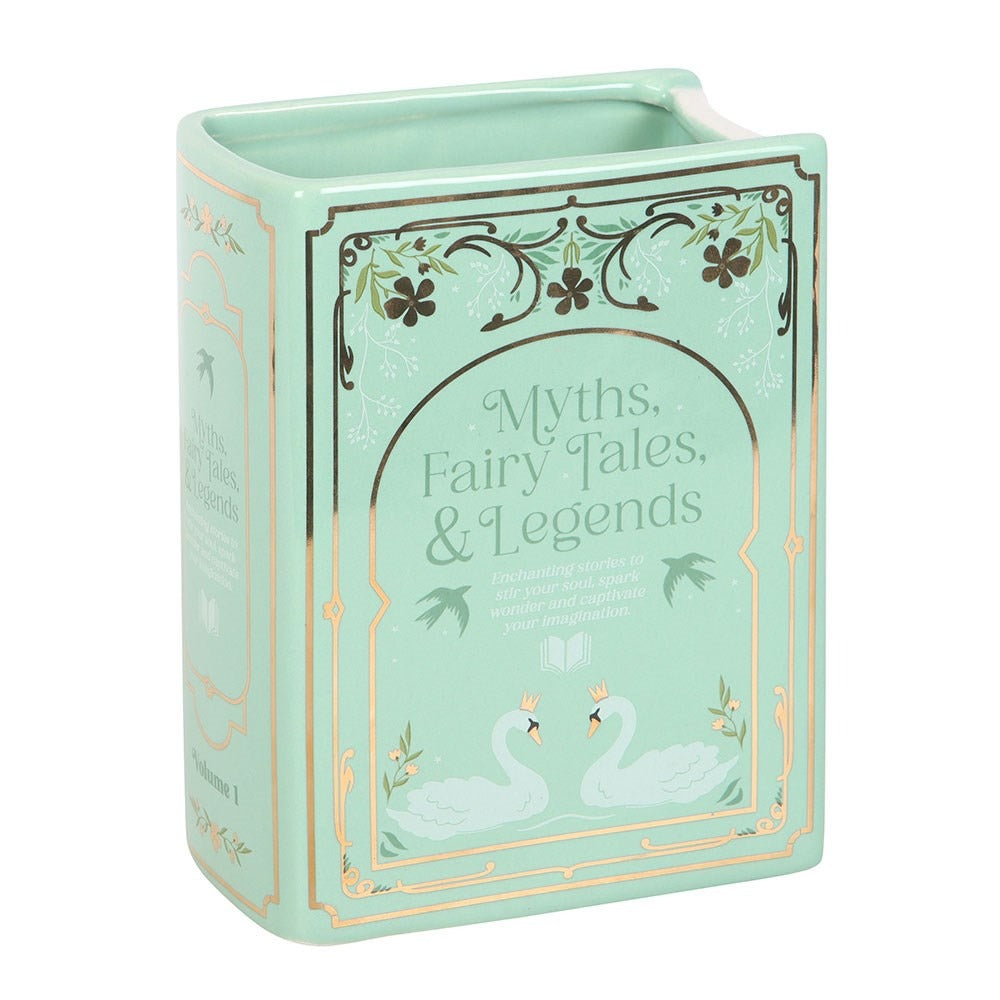 Vază ceramică în formă de carte – Verde