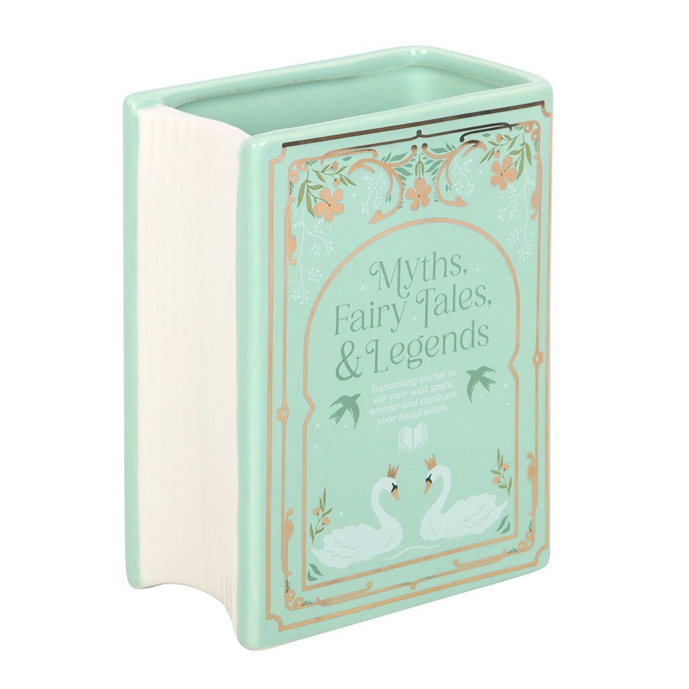 Vază ceramică în formă de carte – Verde